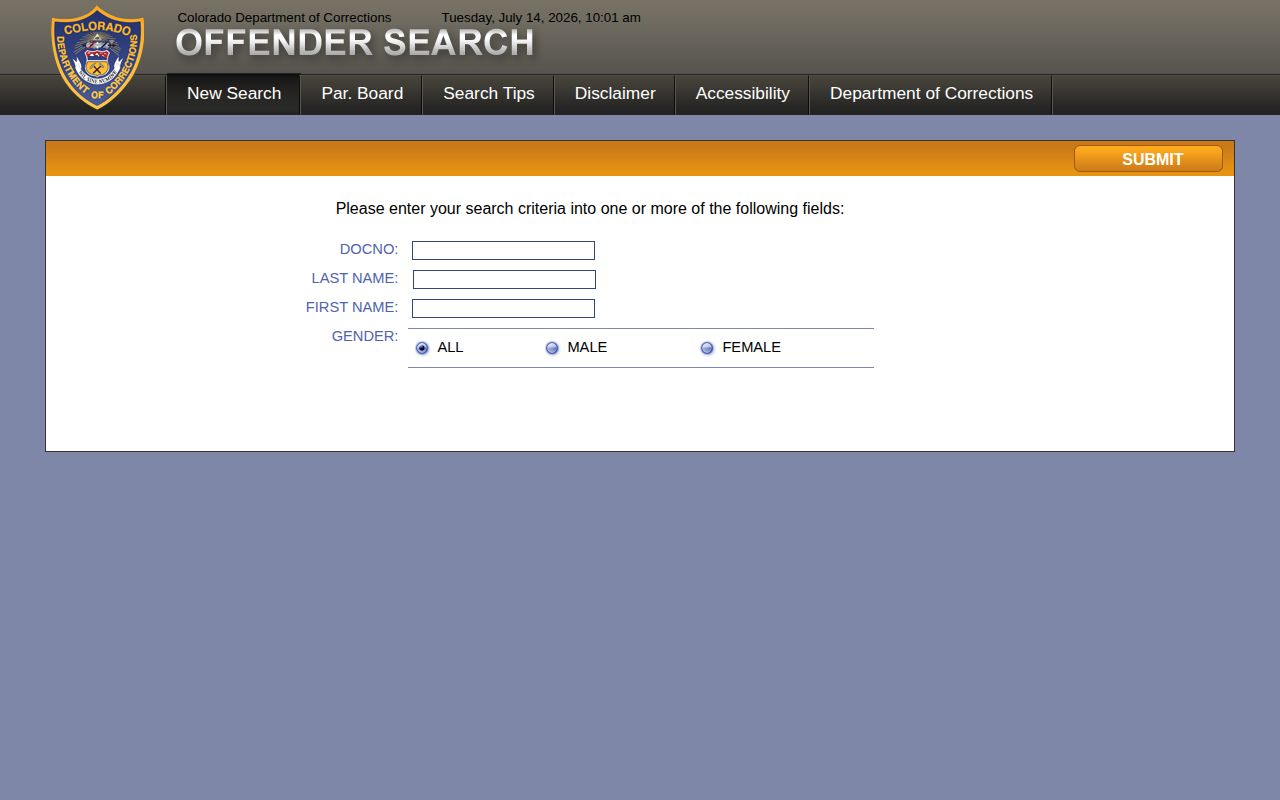 CDOC offender search for Adams County released inmates